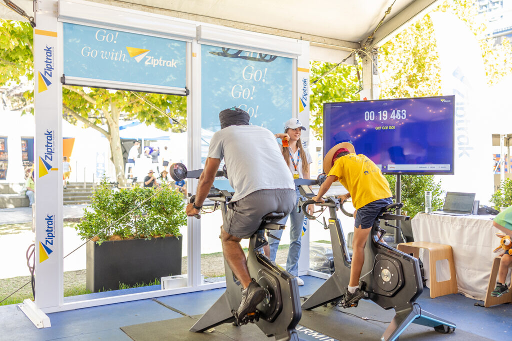 Ziptrak Biking Game at Tour Village - Tour Down Under 2026