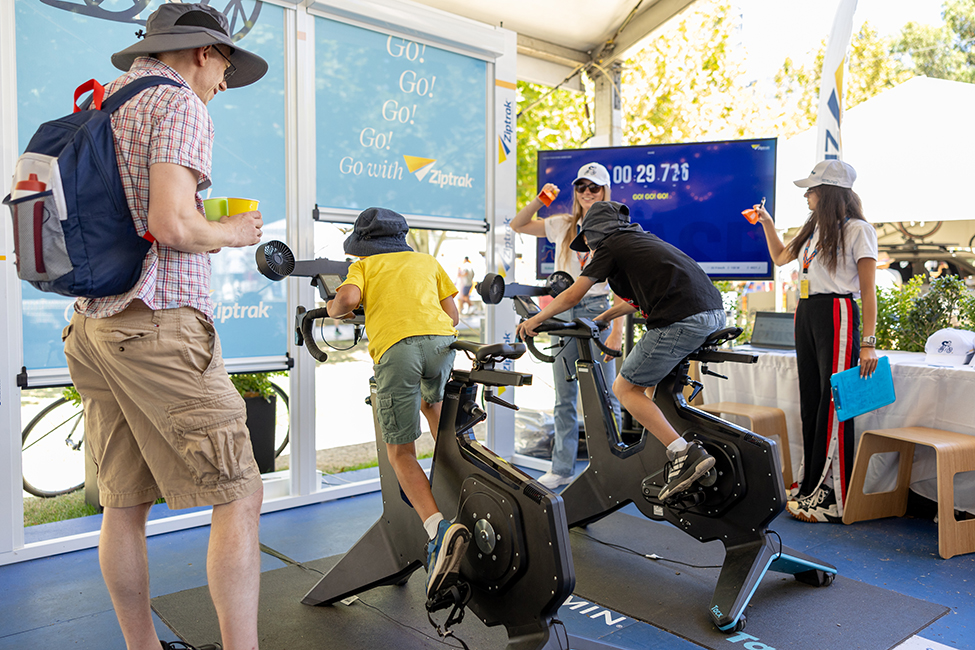 Ziptrak Biking Game at Tour Village - Tour Down Under 2026