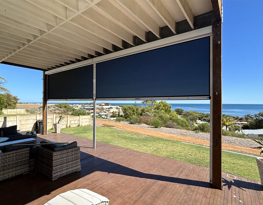 Choosing outdoor shading — Ziptrak® track-guided outdoor blinds
